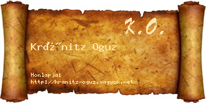 Kránitz Oguz névjegykártya